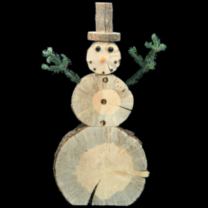 Wooden Snowman